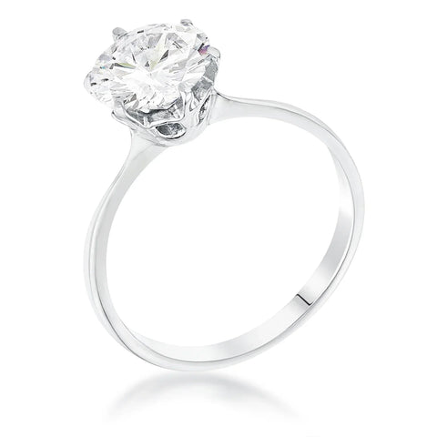 CLASSIC SINGLE STONE 2 CARAT SOLITAIRE RING