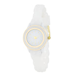 CARMEN BRAIDED LADYLIKE WATCH WITH WHITE RUBBER STRAP - PIERGIORGIO CERRONI