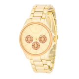 CHRONO GOLD METAL WATCH - BEIGE - PIERGIORGIO CERRONI