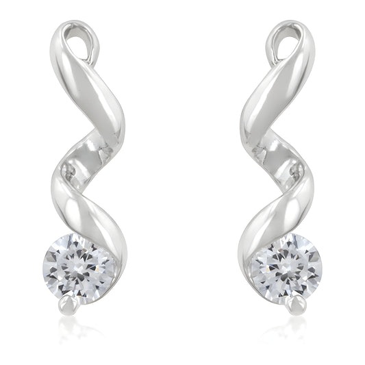 SOLITAIRE DROP EARRINGS