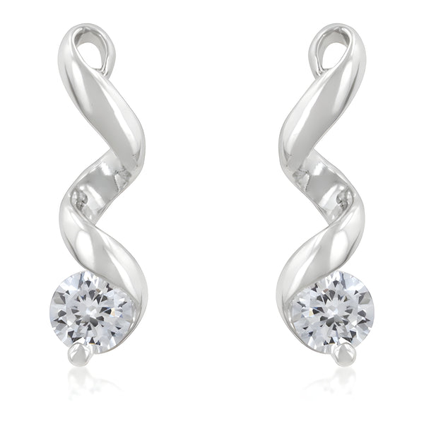 SOLITAIRE DROP EARRINGS