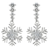 SNOWFLAKE DROP EARRINGS