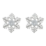 SNOWFLAKE STUD EARRINGS