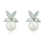 BUTTERFLY PEARL STUD EARRINGS - PIERGIORGIO CERRONI