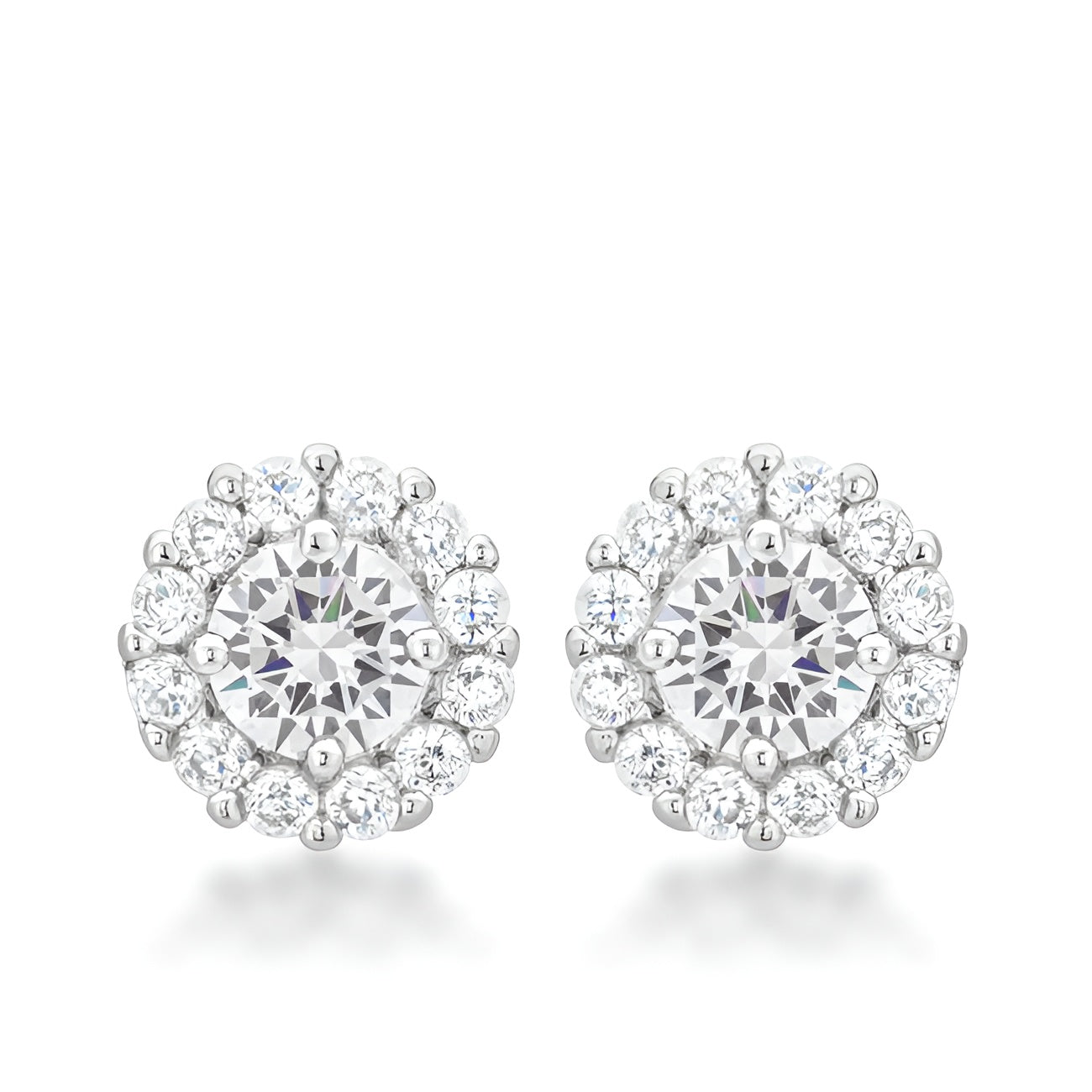 BELLA BRIDAL EARRINGS IN CLEAR