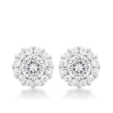 BELLA BRIDAL EARRINGS IN CLEAR