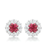 BELLA BRIDAL EARRINGS IN PINK