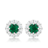 BELLA BRIDAL EARRINGS IN GREEN