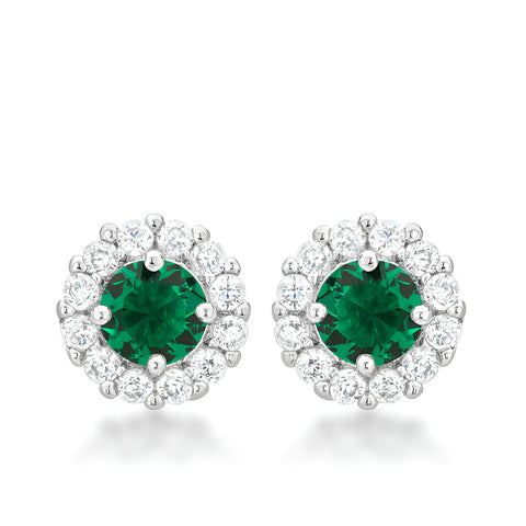 BELLA BRIDAL EARRINGS IN GREEN