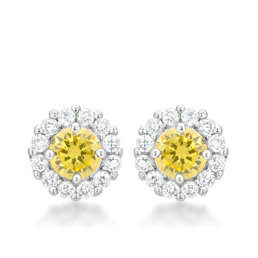 BELLA BRIDAL EARRINGS IN YELLOW