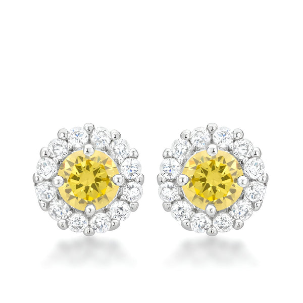 BELLA BRIDAL EARRINGS IN YELLOW