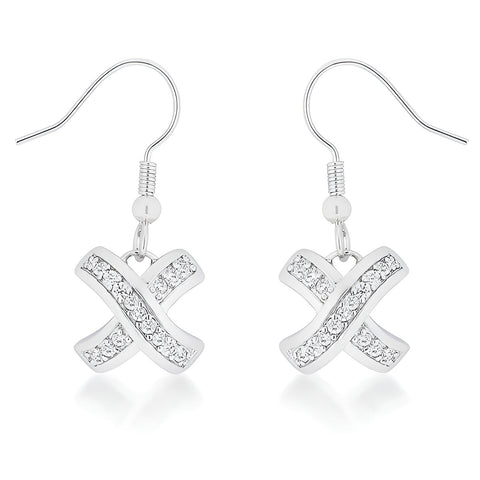 TIMELESS PAVE DROP EARRINGS