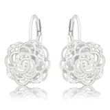 MAYA ROSE 1.5 CT CZ RHODIUM DROP EARRINGS - PIERGIORGIO CERRONI