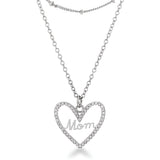 ELEGANT LAYERED "MOM" NECKLACE