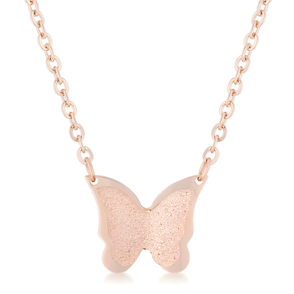 BREANNE ROSE GOLD BUTTERFLY NECKLACE