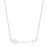 ARIANNA RHODIUM ARROW NECKLACE