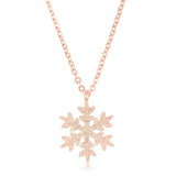 JENNA ROSE GOLD SNOWFLAKE NECKLACE