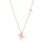 BEATRICE ROSE GOLD DELICATE BUTTERFLY NECKLACE