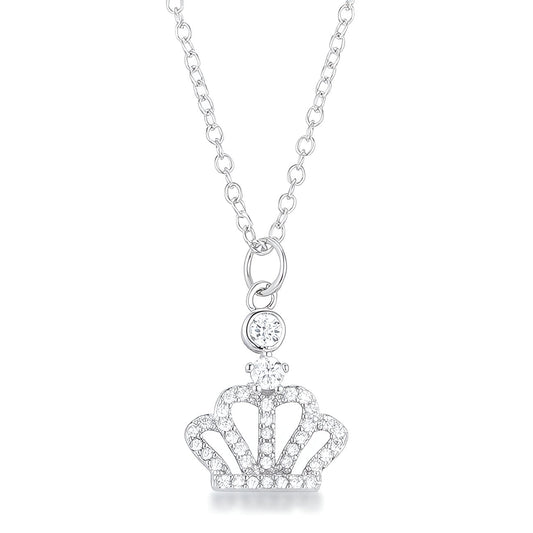 TABITHA 0.5 CT CROWN PENDANT