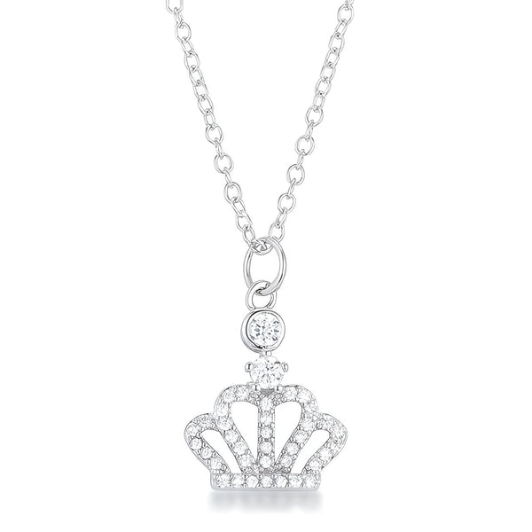 TABITHA 0.5 CT CROWN PENDANT