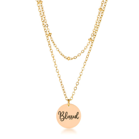 DELICATE 18K GOLD BLESSED NECKLACE - PIERGIORGIO CERRONI