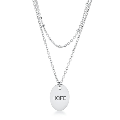 DOUBLE CHAIN HOPE NECKLACE - PIERGIORGIO CERRONI