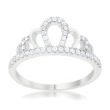 MADELINE 0.2 CT RHODIUM SIMPLE CROWN RING