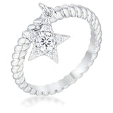 CZ STAR CHARM FASHION RING