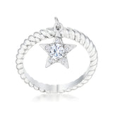 CZ STAR CHARM FASHION RING