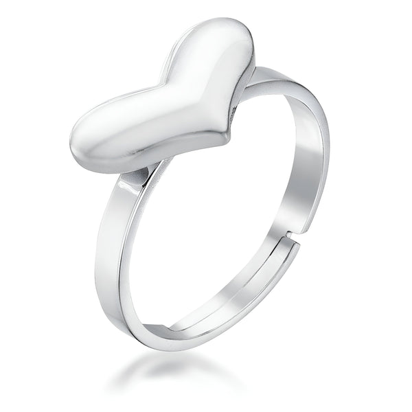 ADJUSTABLE HEART RING - PIERGIORGIO CERRONI