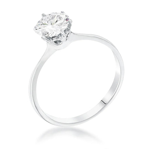 CLASSIC SINGLE STONE 1 CARAT SOLITAIRE RING