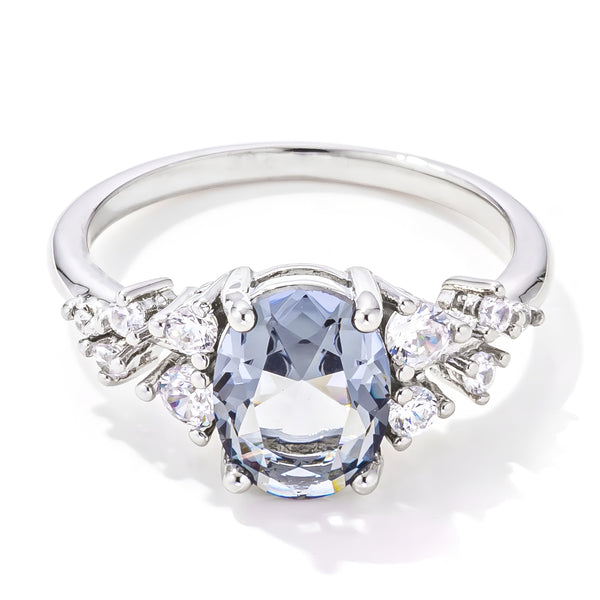 2.95 CT CAPTIVATING GREY CZ ENGAGEMENT RING - PIERGIORGIO CERRONI