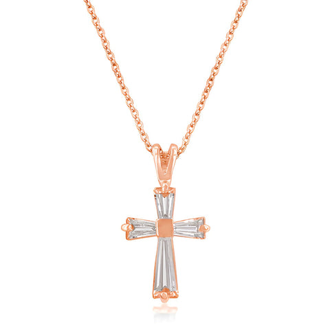 ROSE GOLD CROSS NECKLACE