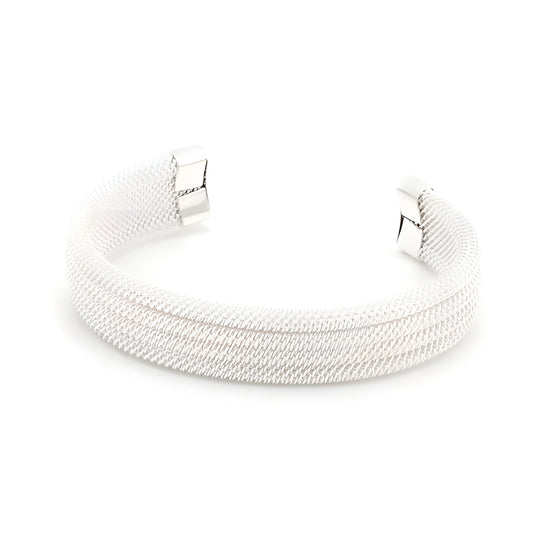 SILVERTONE LINEAR MESH CUFF