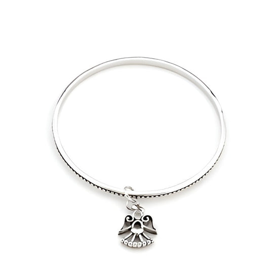 SOLITAIRE ANGEL CHARM BANGLE - PIERGIORGIO CERRONI