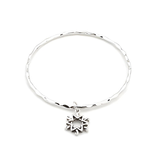 SOLITAIRE STAR CHARM BANGLE - PIERGIORGIO CERRONI
