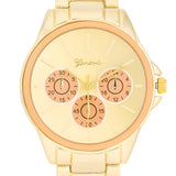 CHRONO GOLD METAL WATCH - BEIGE - PIERGIORGIO CERRONI