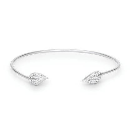 TRENDY BRACELET WITH CLEAR CZ ACCENTS
