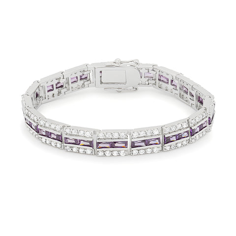 BALBOA PURPLE CUBIC ZIRCONIA BRACELET